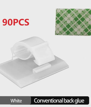 30x Kabel Organizer Clips - Draad Beheer voor Bureau, Auto & Thuis