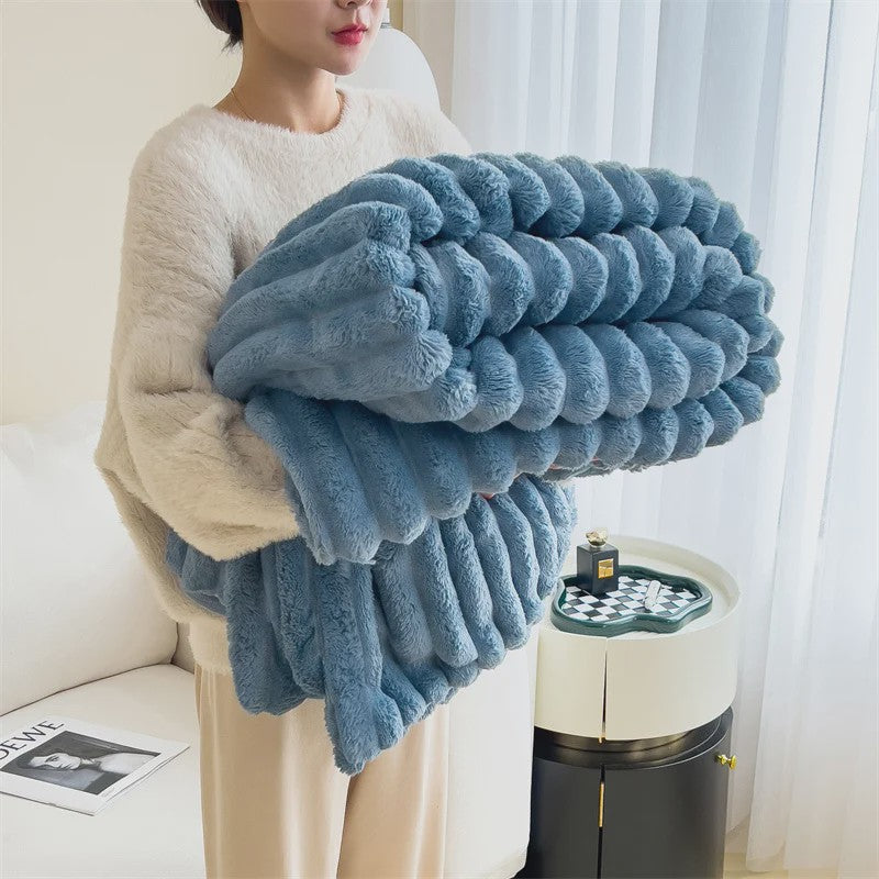 Luxe Pluche Plaid - Extra Dik & Warm - Comfortabel voor Bank & Bed