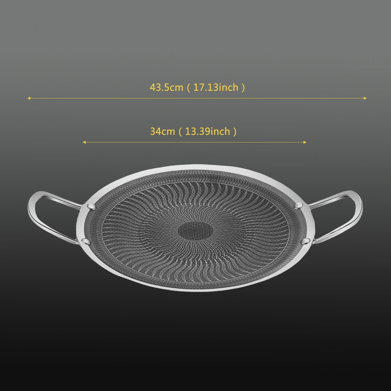 RVS BBQ Grillpan - Geschikt voor Camping, Thuis & Inductie/Gas Kookplaten