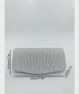 Glitter Avond Clutch Tas met Afneembare Ketting - Elegant & Feestelijk