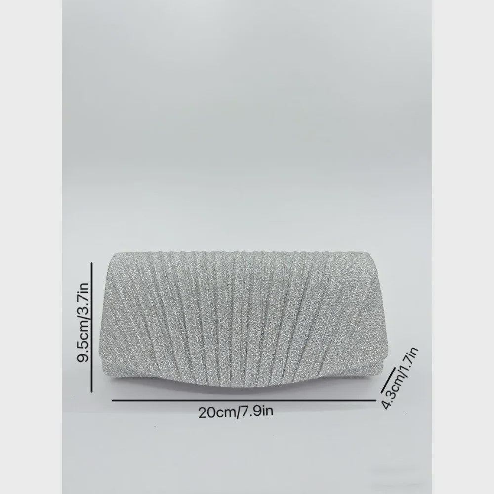 Glitter Avond Clutch Tas met Afneembare Ketting - Elegant & Feestelijk