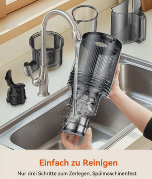 Automatische Slow Juicer Cold Press - 1.8L, 250W, BPA-Vrij, met 130mm invoer voor hele groenten en fruit