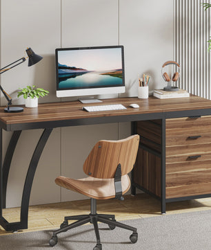 Industriële Computerbureau met 3 Lades - 150cm Breed - Omkeerbare Lades