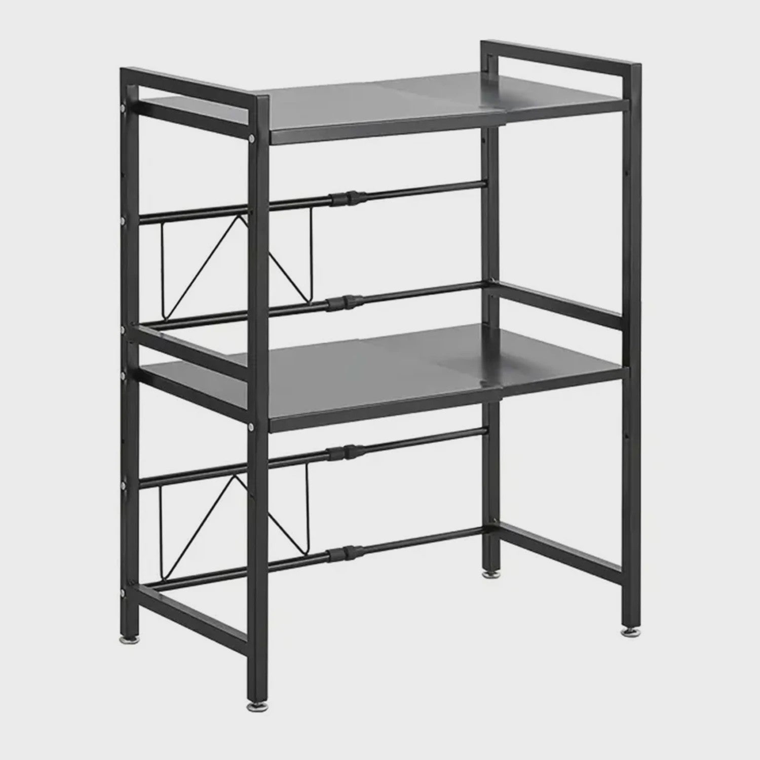 2-Laags Uittrekbare Kast Organizer - Verstelbare Keuken Opbergmand Onder Spoelbak