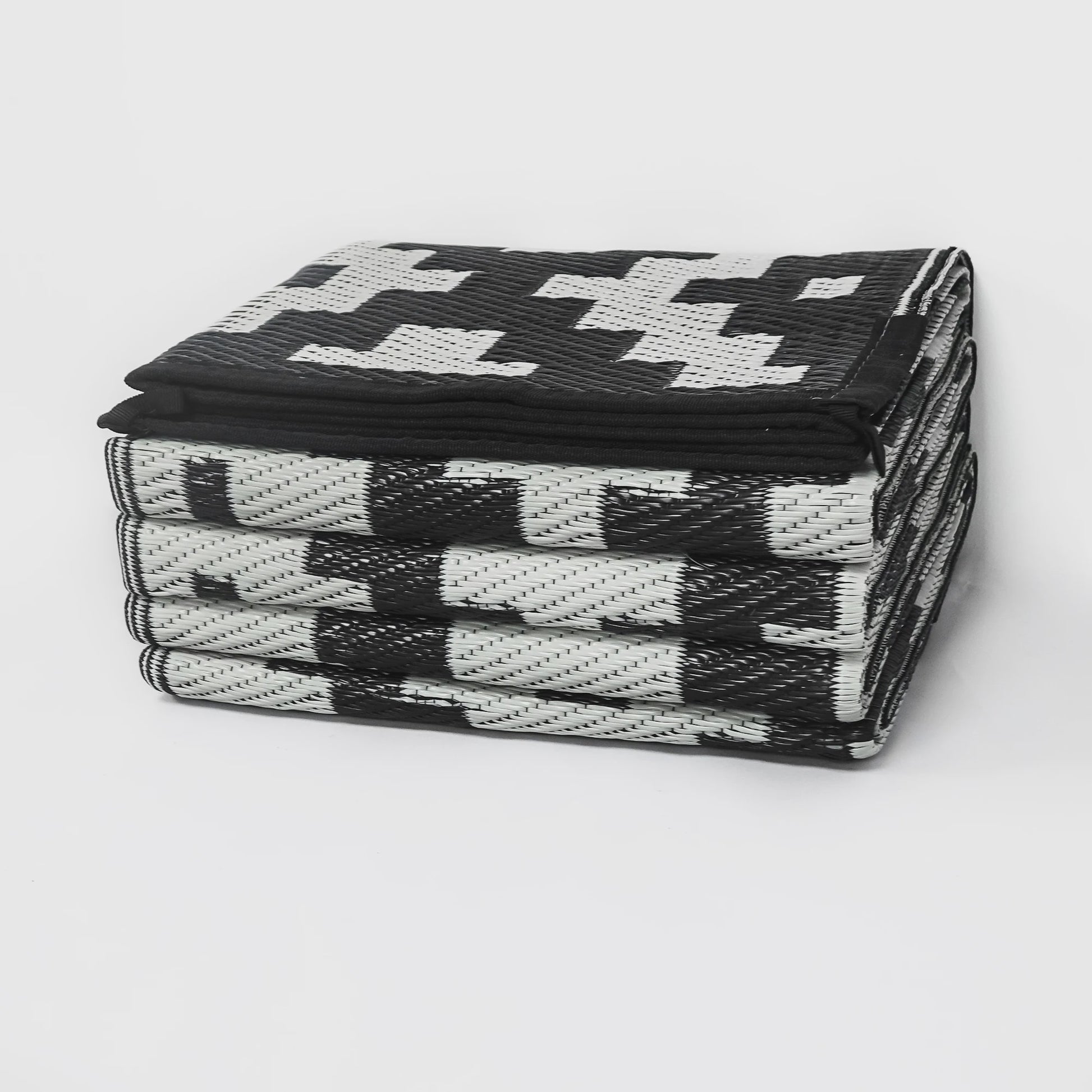 Groot Outdoor Vloerkleed - Opvouwbaar & Omkeerbaar - Plastic Riet - Voor Tuin, Camping, Strand & RV