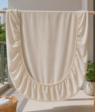 Zacht Melkfluweel Hoeslaken - Thermisch Polyester, 25cm Diep - Diverse Maten