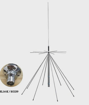 Ultra-Wideband Discone Antenne 25MHz-1300MHz met PL259 Connector