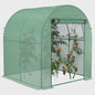 Outsunny Kweekkas 180x180x200 cm met Roldeur en Mesh Raam