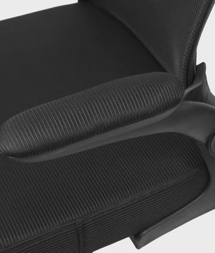 Ergonomische Bureaustoel met Mesh Rugleuning, Opklapbare Armleuningen en Lendensteun - Verstelbaar en Comfortabel