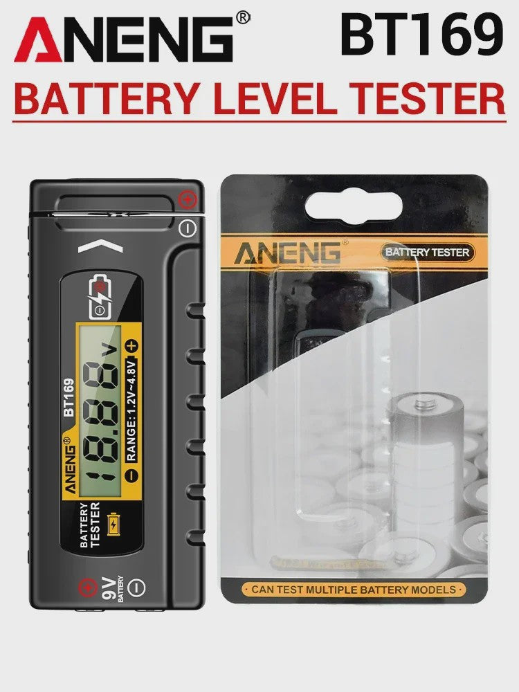 ANENG BT169 Batterij Tester: Meet AA, AAA, 9V, Lithium & Knoopcel Batterijen