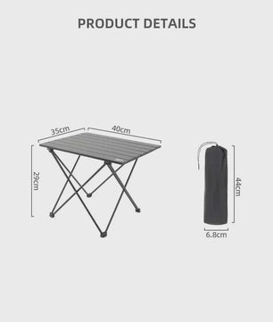 Tarka Opvouwbare Aluminium Campingtafel - Lichtgewicht & Draagbaar