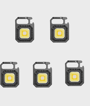 Compacte Multifunctionele LED Sleutelhanger Zaklamp met Flesopener - Draagbaar & Krachtig