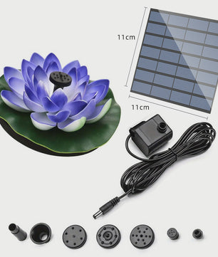 Mini Lotus Solar Fontein - Drijvende Waterval Decoratie voor Tuin & Vogelbad