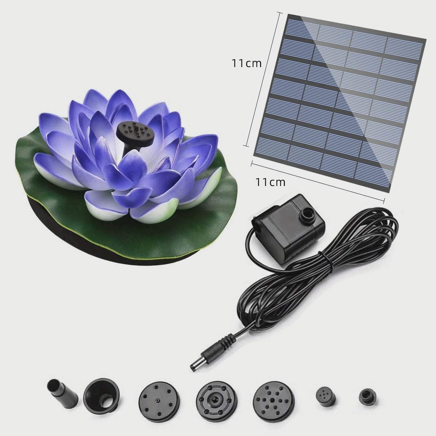 Mini Lotus Solar Fontein - Drijvende Waterval Decoratie voor Tuin & Vogelbad