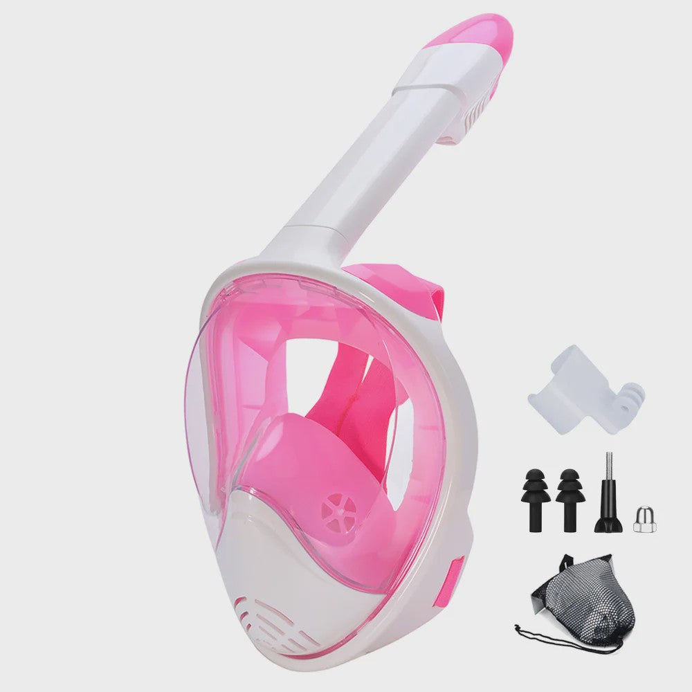 Full Face Snorkelmasker met Afneembare Camera Mount - Anti-condens & Anti-lek