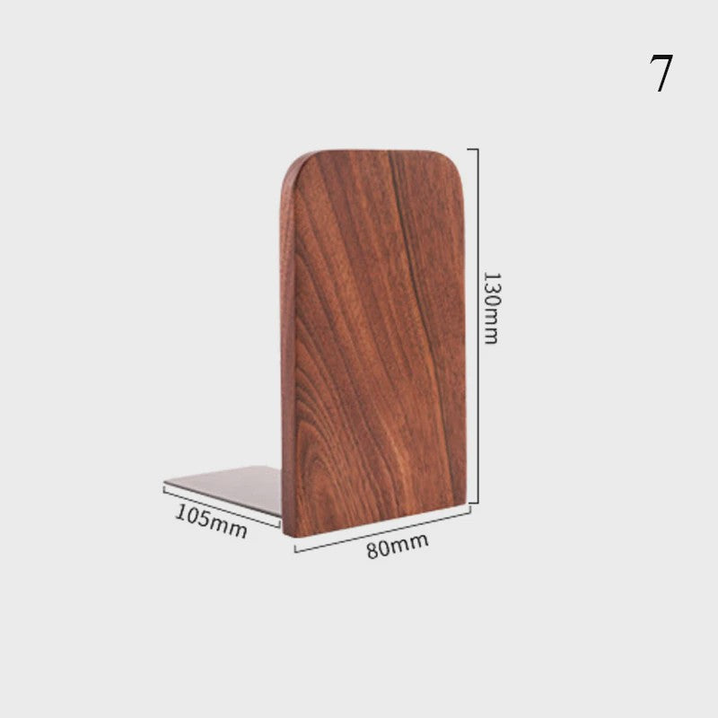 Stijlvolle Houten Boekensteunen - Bureau Organizer & Boekhouder voor Thuis en Kantoor