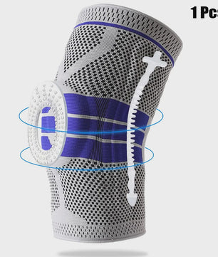 Comfortabele Kniebeschermers met Siliconen Pad & Stabiliserende Steunen - Ideaal voor Sport & Fitness