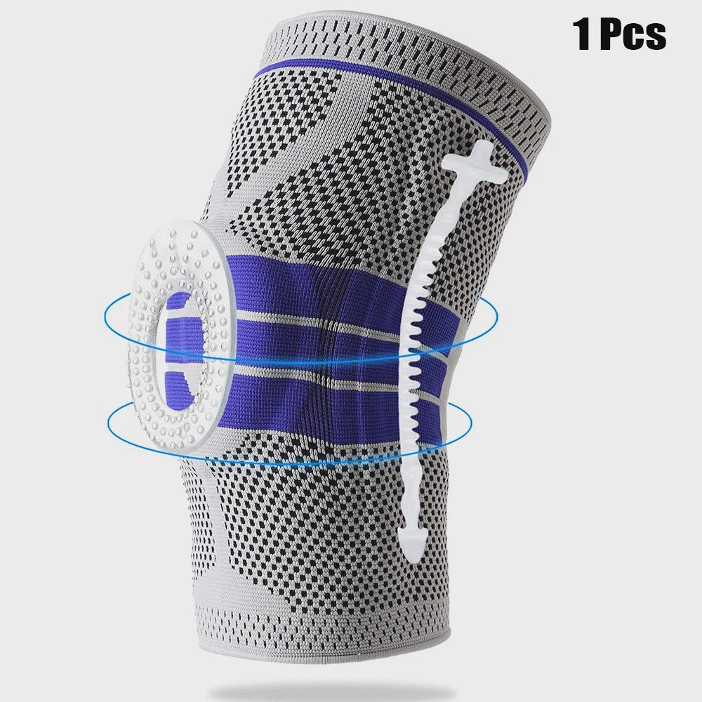 Comfortabele Kniebeschermers met Siliconen Pad & Stabiliserende Steunen - Ideaal voor Sport & Fitness