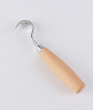 Houtsnijset: 2 Delig Gereedschap met Haakmes & Whittling Mes - Ergonomisch & Duurzaam
