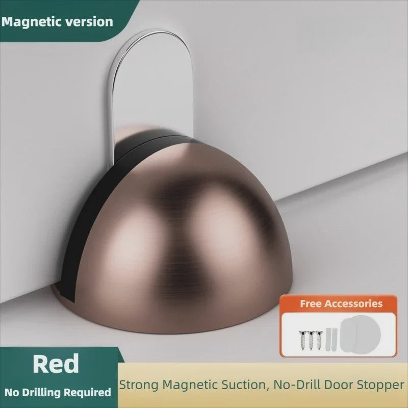 RVS Magneet Deurstops - Stootvrij, Zonder Boren & Stille Buffer
