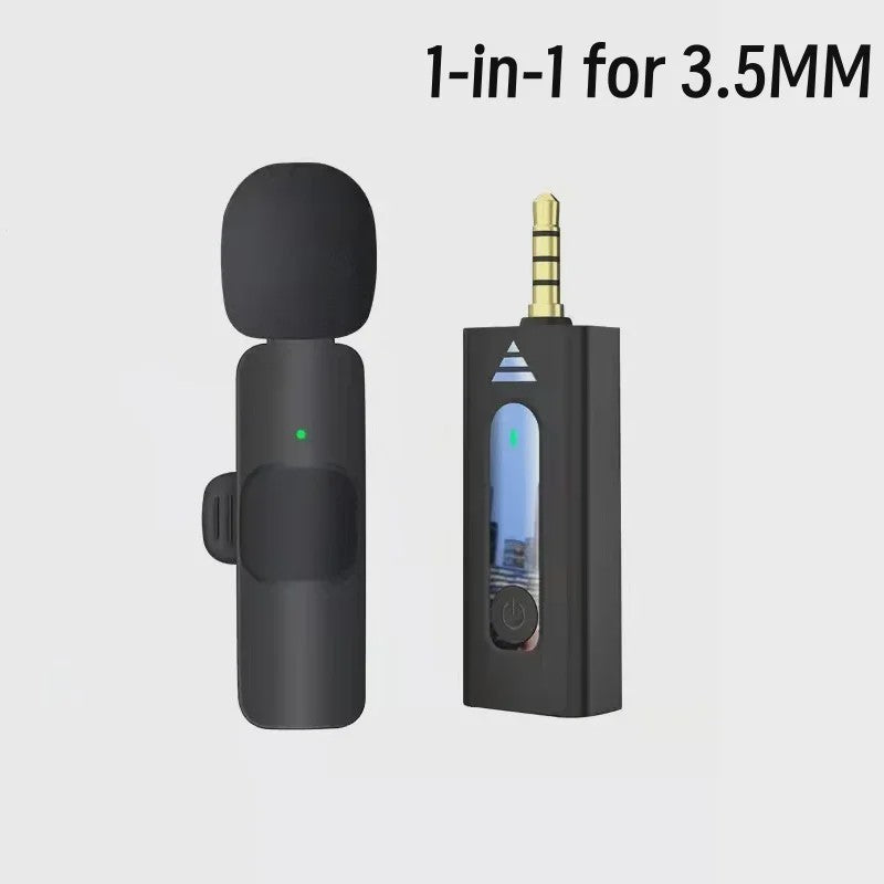 Draadloze Lavalier Microfoon (3.5mm) - Omnidirectioneel Condensator - Voor Camera, Smartphone, YouTube & Live Streaming