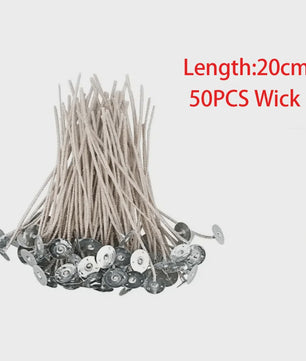 50x Kaarsen Lonten 6-20cm - Rookvrij Katoen voor DIY Kaarsen Maken & Decoratie