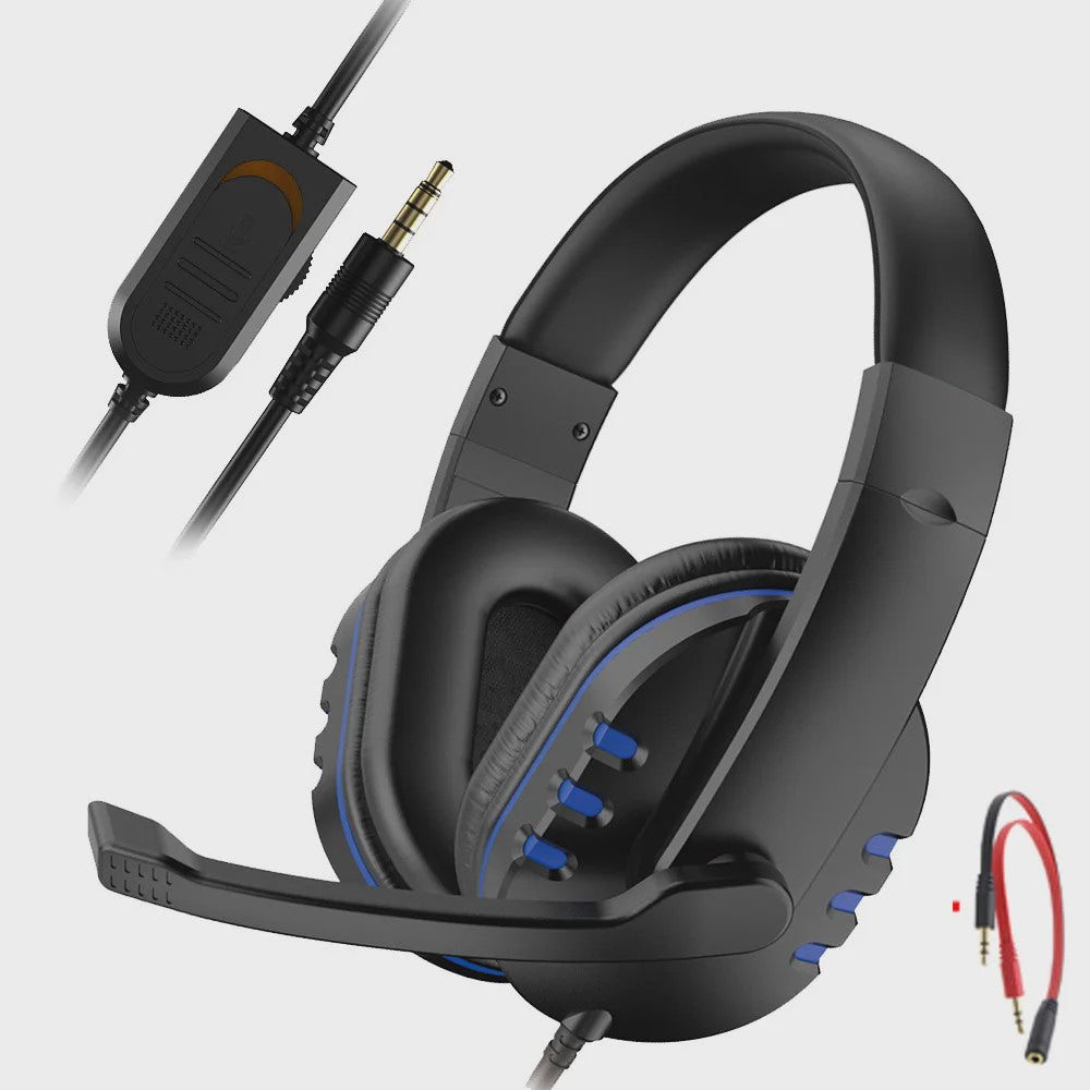 Gaming Headset met Microfoon en Volumeregeling - Bedraad 3.5mm voor PC, PS4, Xbox