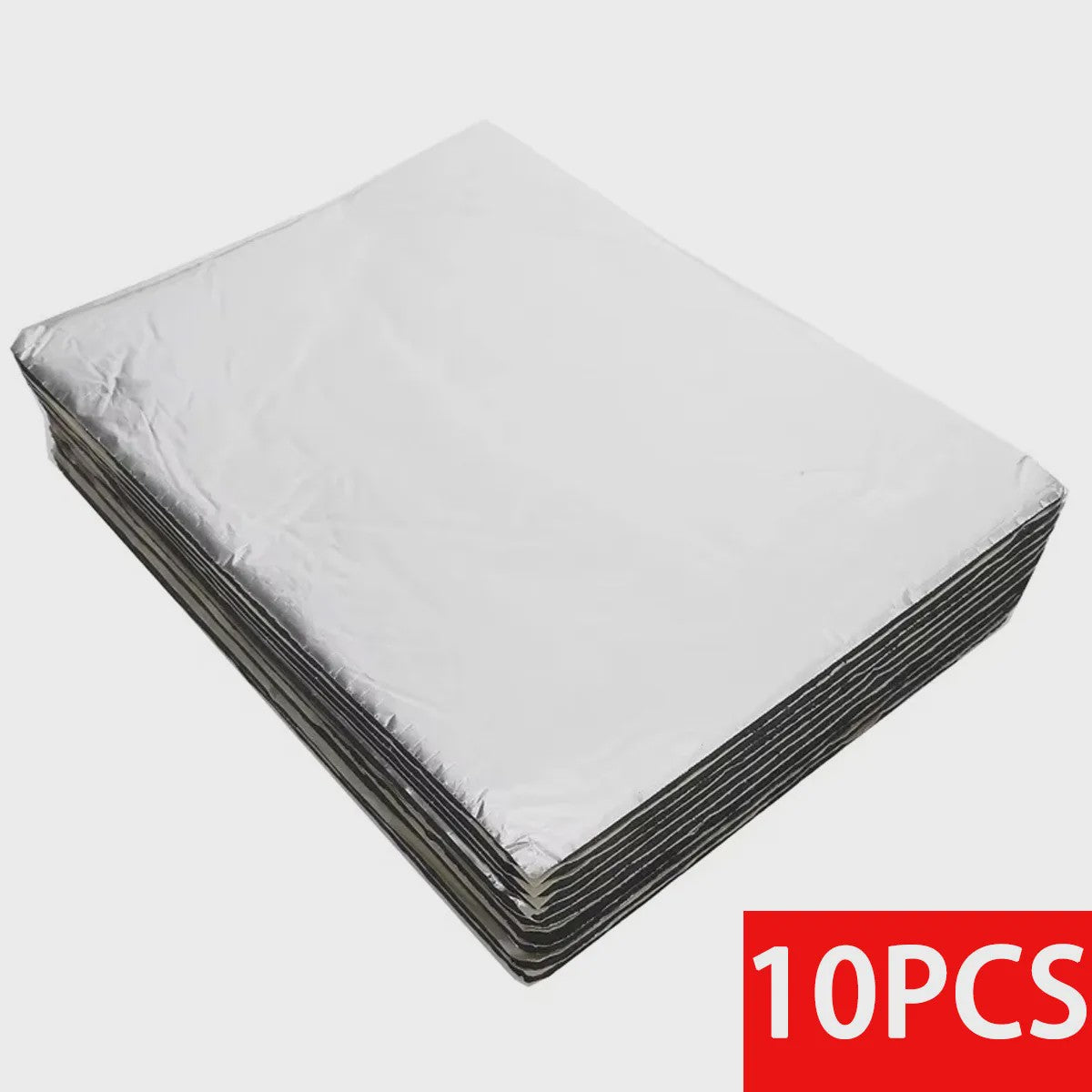 10x Geluidsisolatie Katoen met Aluminiumfolie - Zelfklevend, 25x18.5cm