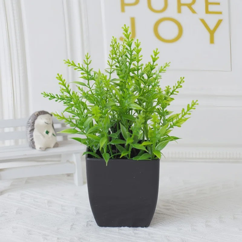 Kunstplant in Zwarte Pot - Decoratieve Groene Plant voor Huis, Kantoor & Feest