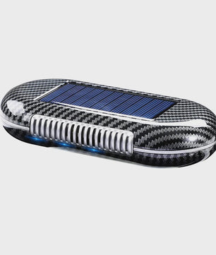 Zonne-energie Auto Luchtzuiveraar met Sensor voor Frisse Lucht