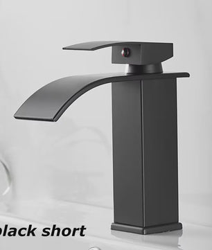 Waterval Wastafelkraan - Dubbele Bediening Warm & Koud - Stijlvolle Badkamer Mixer Kraan