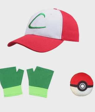 Ash Ketchum Cosplay Set - Pokémon Trainer Kostuum voor Volwassenen & Kinderen