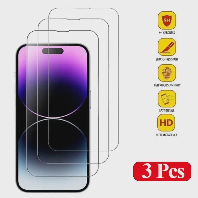 Gehard Glas Screenprotector voor iPhone 14 Pro & 15 Pro - Krasbestendig & HD Helder