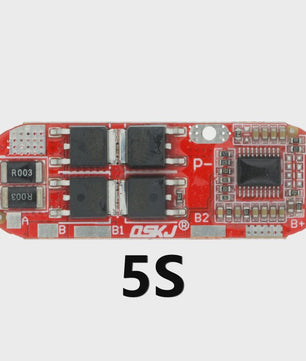 Universele BMS Beschermingsmodule voor 1S tot 5S Li-ion/Lipo Batterijen (10A/25A)