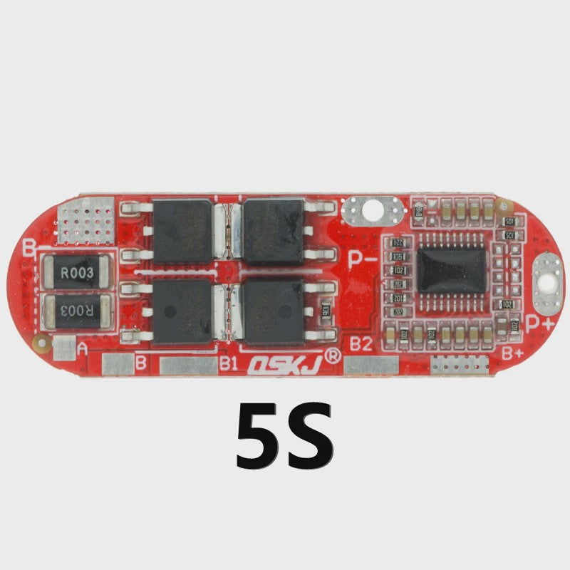 Universele BMS Beschermingsmodule voor 1S tot 5S Li-ion/Lipo Batterijen (10A/25A)