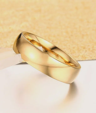 Gouden RVS Trouwring & Verlovingsring - Unisex - Maten 4-15