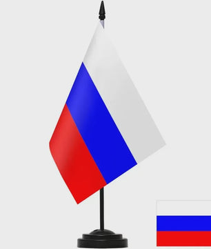 Bureauvlag Set: Australië, Canada, Italië, Zuid-Korea & Rusland - 14x21cm