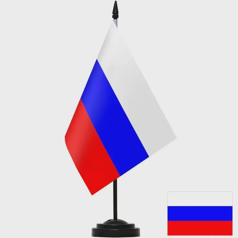 Bureauvlag Set: Australië, Canada, Italië, Zuid-Korea & Rusland - 14x21cm