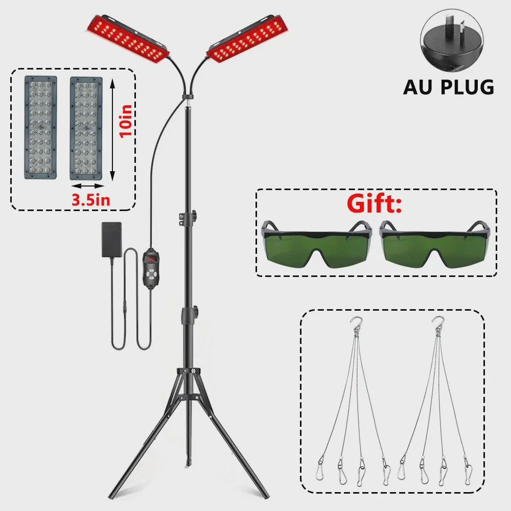 Professionele Roodlichttherapie Lamp 660nm & 850nm voor Huidverzorging en Pijnverlichting