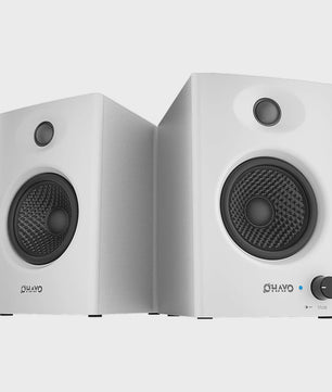 OHAYO C6 Actieve Boekenplank Speakers: 60W, Bluetooth 5.3, Glasvezel Unit, Multi-Input (USB/RCA/AUX) voor PC Gaming