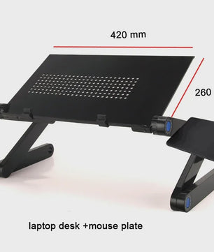 Verstelbaar Laptoptafel Bureau met Muisplank - Ergonomisch & Draagbaar