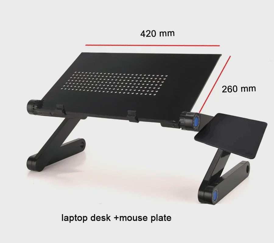 Verstelbaar Laptoptafel Bureau met Muisplank - Ergonomisch & Draagbaar
