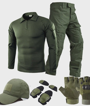Groen Tactisch Uniform Set: Outdoor Kleding voor Training, Jacht en Paintball