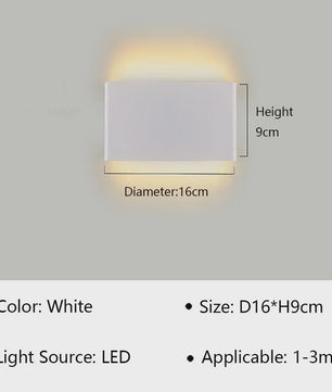 Moderne LED Wandlamp - Stijlvolle Verlichting voor Woonkamer, Slaapkamer & Hal