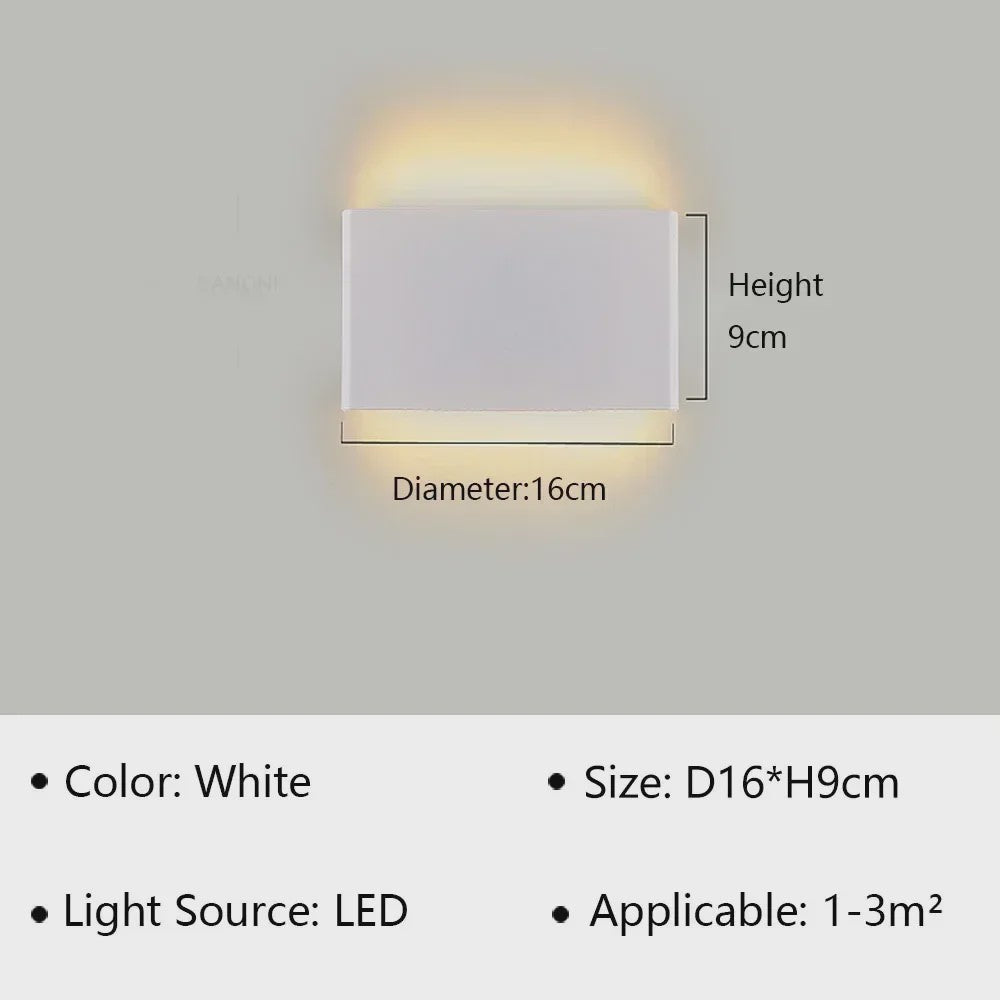 Moderne LED Wandlamp - Stijlvolle Verlichting voor Woonkamer, Slaapkamer & Hal