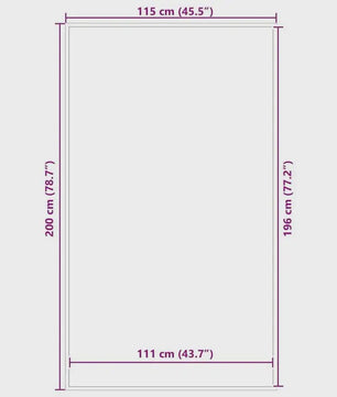 Antraciet Vloermat 115x200 cm - Duurzaam en Stijlvol voor Binnen en Buiten
