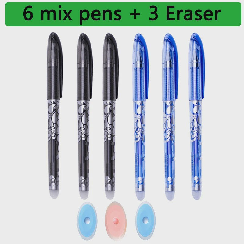 Set van 25 Kawaii Uitwisbare Gelpennen - Vloeiend Schrijven en Wissen voor School & Kantoor