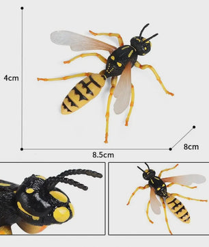 Realistische Bijen Decoratie Set - Levensechte Insect Figuurtjes voor Huis en Bureau