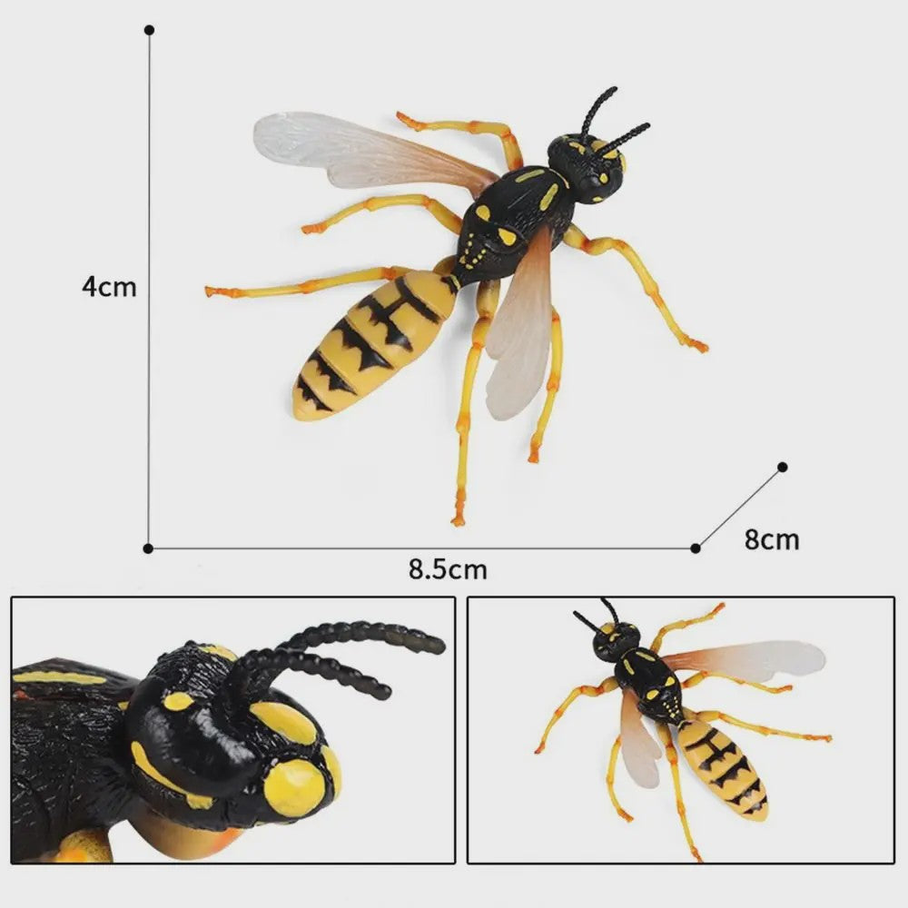 Realistische Bijen Decoratie Set - Levensechte Insect Figuurtjes voor Huis en Bureau