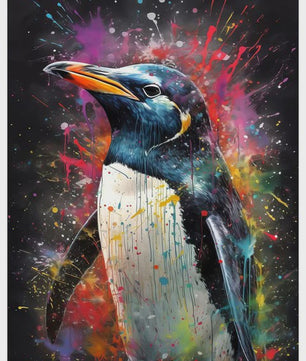 Abstracte Dieren Canvas Poster: Leeuw, Tijger, Aap, Uil - Muurdecoratie Woonkamer